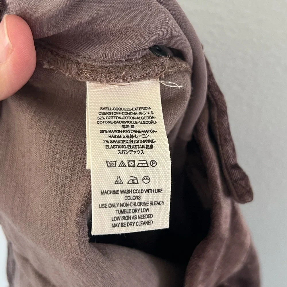 Free People‎ Dusty Pink Crushed Velvet Crop Bootcut Pants Size 28